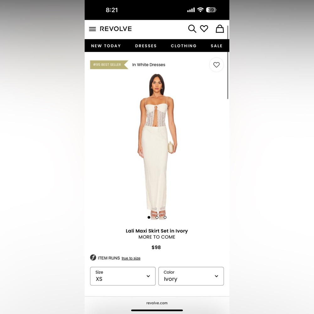 Lali Maxi Skirt Set in Ivory More to Come